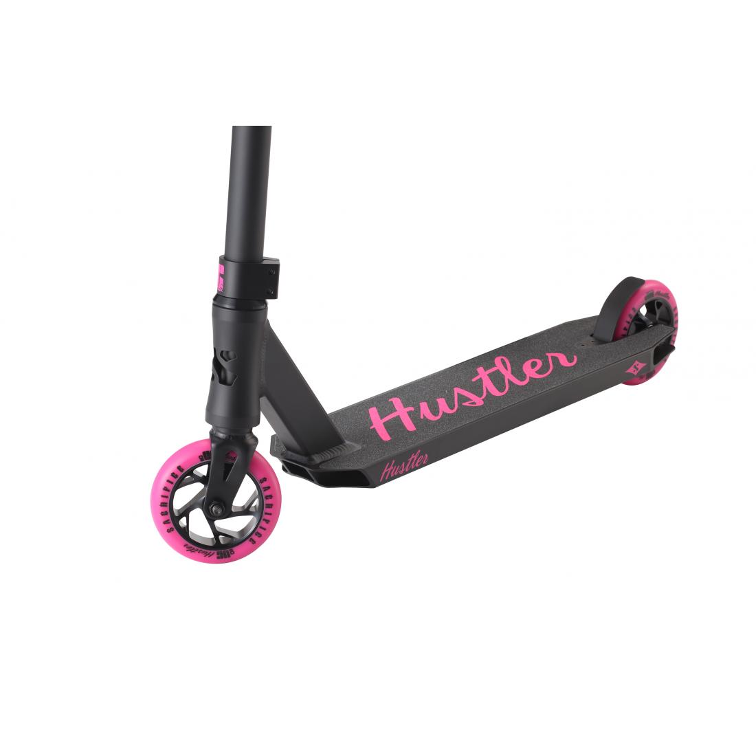 Pink and 2025 black scooter