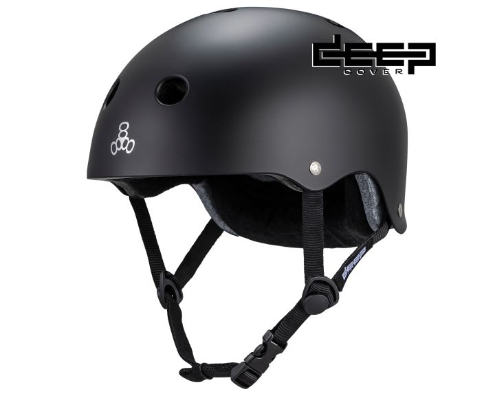 Triple 8 Deep Cover Helmet - Black